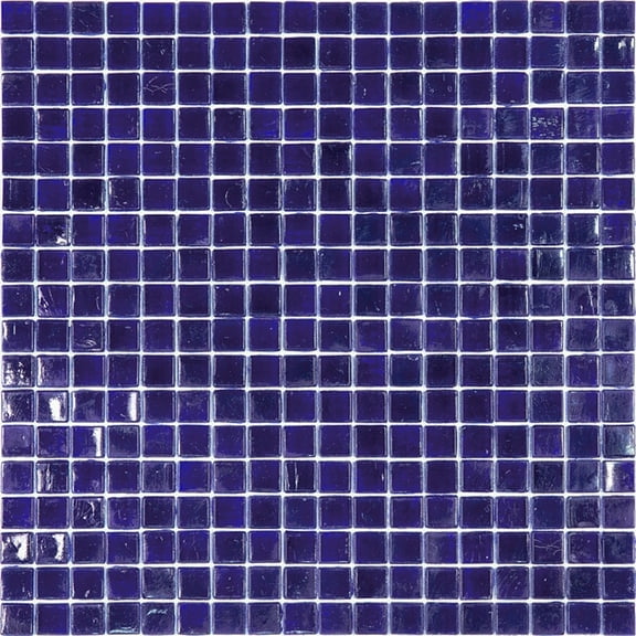 Apollo Tile Skosh 11.6 in. x 11.6 in. Glossy Indigo Blue Glass Mosaic Wall and Floor Tile (18.69 sq. ft./case) (20-pack)