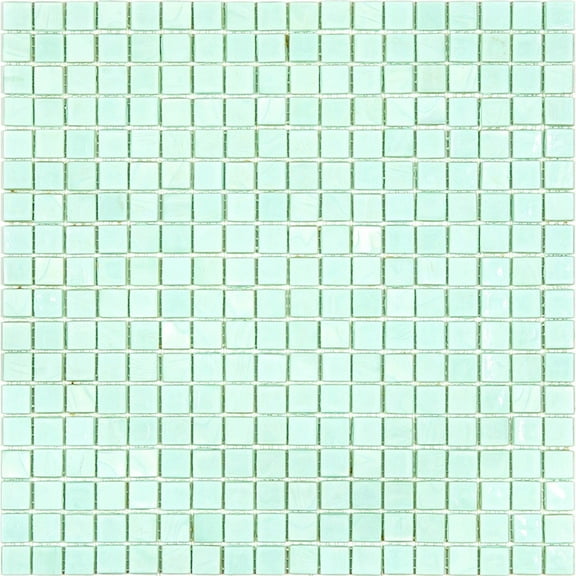 Apollo Tile Skosh 11.6 in. x 11.6 in. Glossy Light Blue-Green Glass Mosaic Wall and Floor Tile (18.69 sq. ft./case) (20-pack)