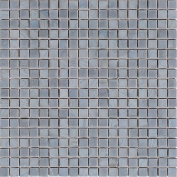 Apollo Tile Skosh 11.6 in. x 11.6 in. Glossy Metal Gray Glass Mosaic Wall and Floor Tile (18.69 sq. ft./case) (20-pack)