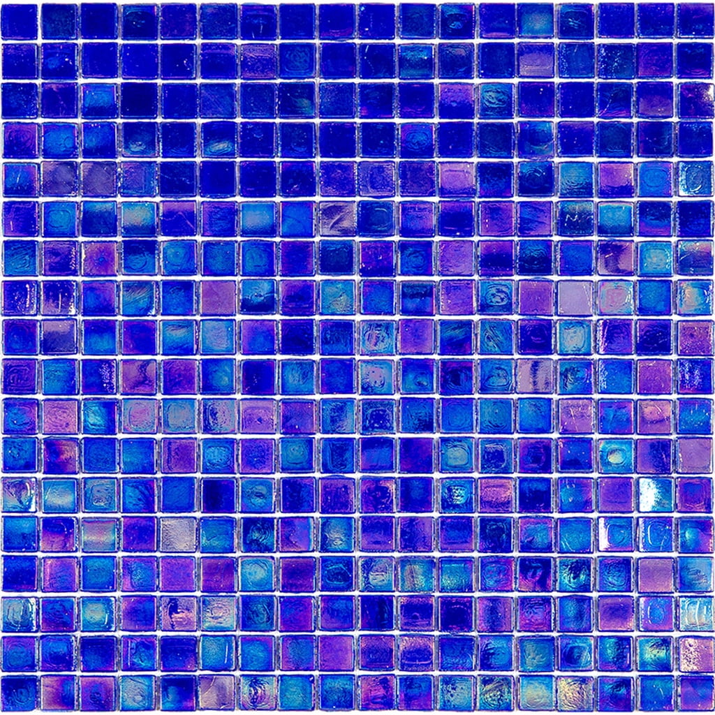 Apollo Tile Skosh 11.6 in. x 11.6 in. Glossy Shimmer Cobalt Blue Glass Mosaic Wall and Floor Tile (18.69 sq. ft./case) (20-pack)