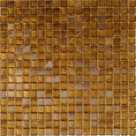 Apollo Tile Skosh 11.6 in. x 11.6 in. Glossy Towny Brown Glass Mosaic Wall and Floor Tile (18.69 sq. ft./case) (20-pack)
