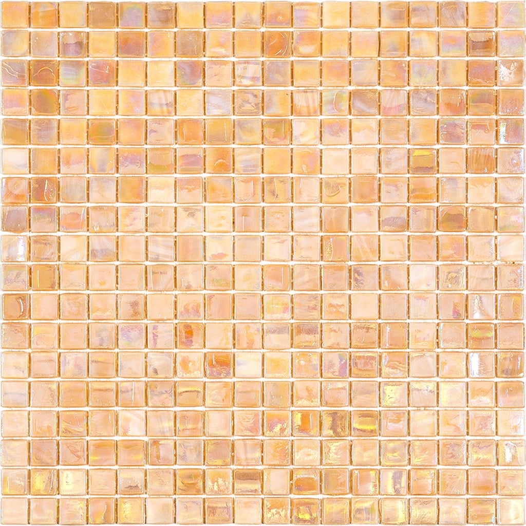 Apollo Tile Skosh 11.6 in. x 11.6 in. Glossy Tuscan Beige Glass Mosaic Wall and Floor Tile (18.69 sq. ft./case) (20-pack)
