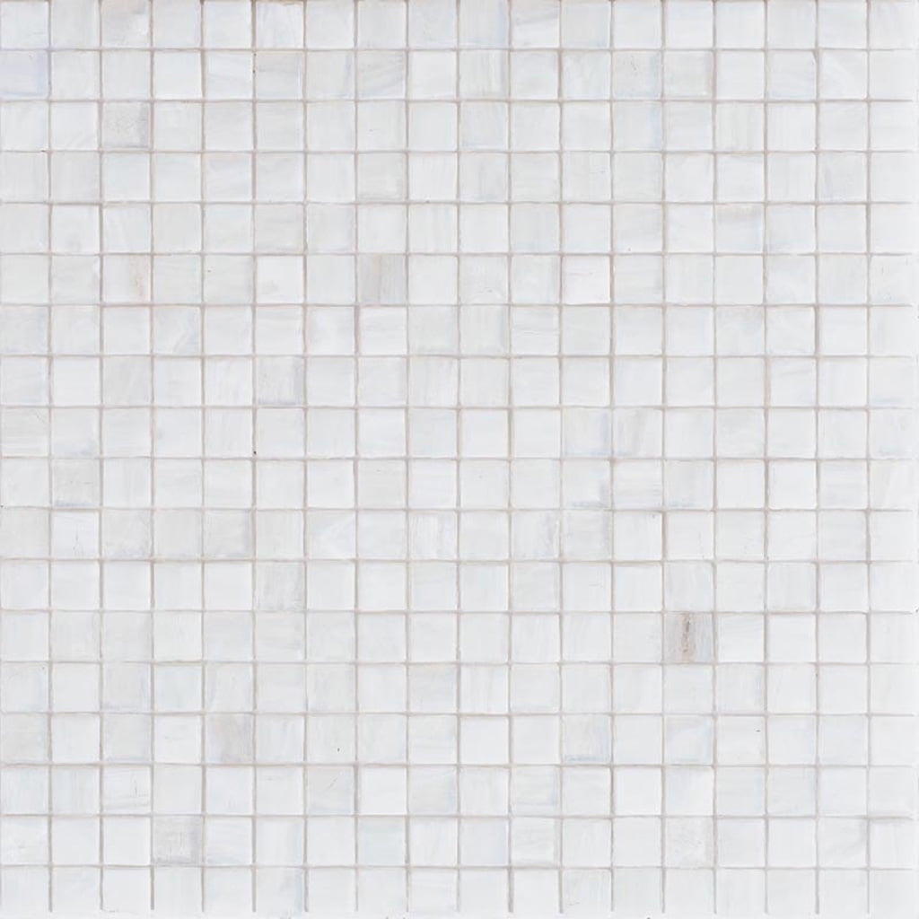 White Dove Glossy Iridescent Glass Mosaic Tile for Walls and Floors