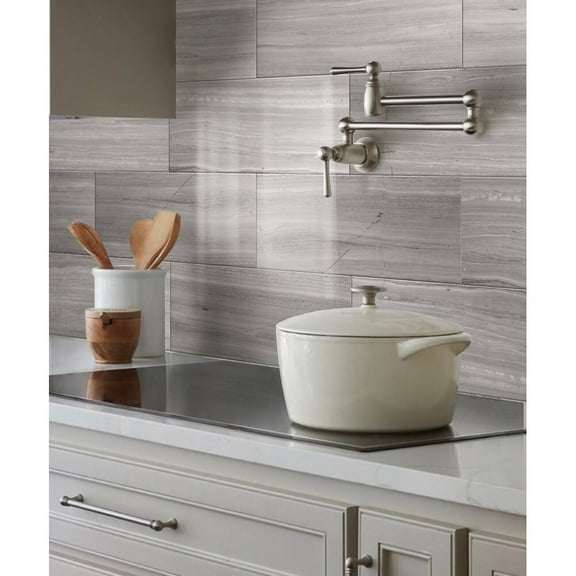 Apollo Tile Wooden Beige 12-in. x 24-in. Polished Marble Subway Tile (10 Sq ft/case)