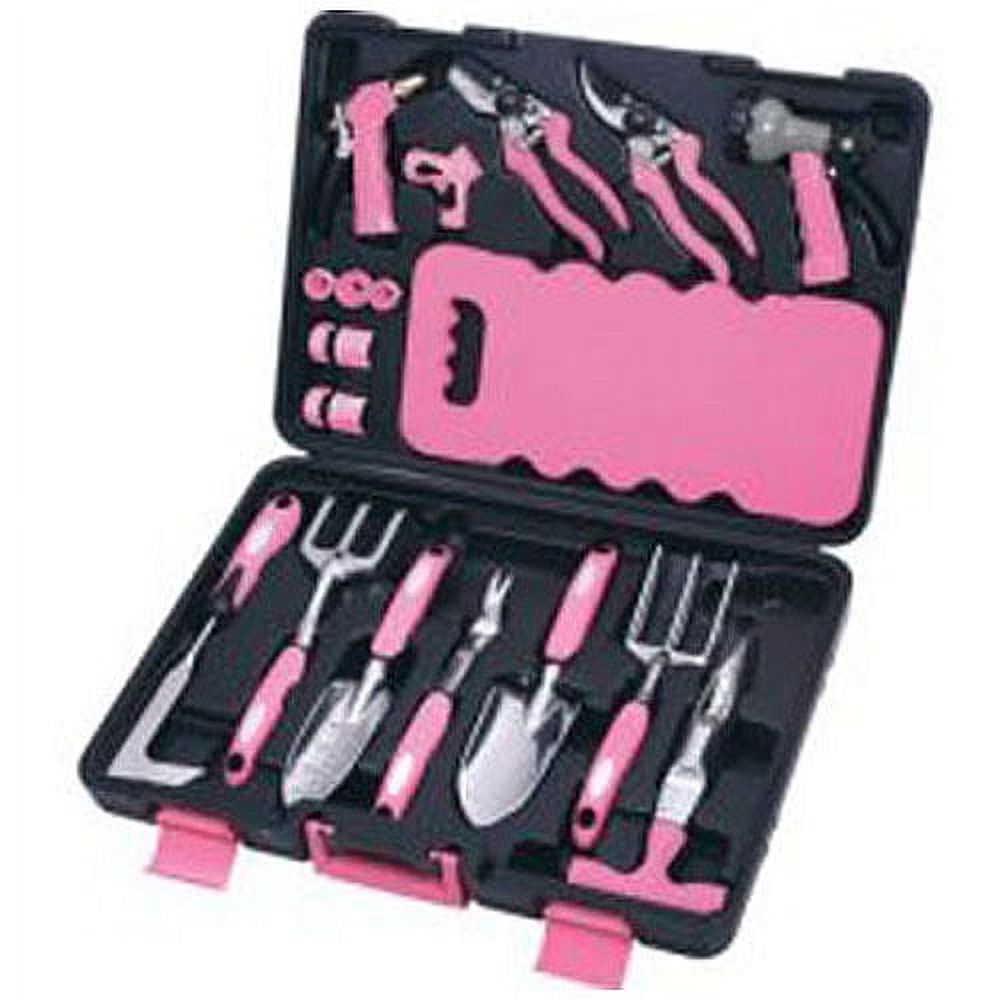 Apollo Tools DT3795P 18-Piece Gardener's Tool Set, Pink - image 1 of 6