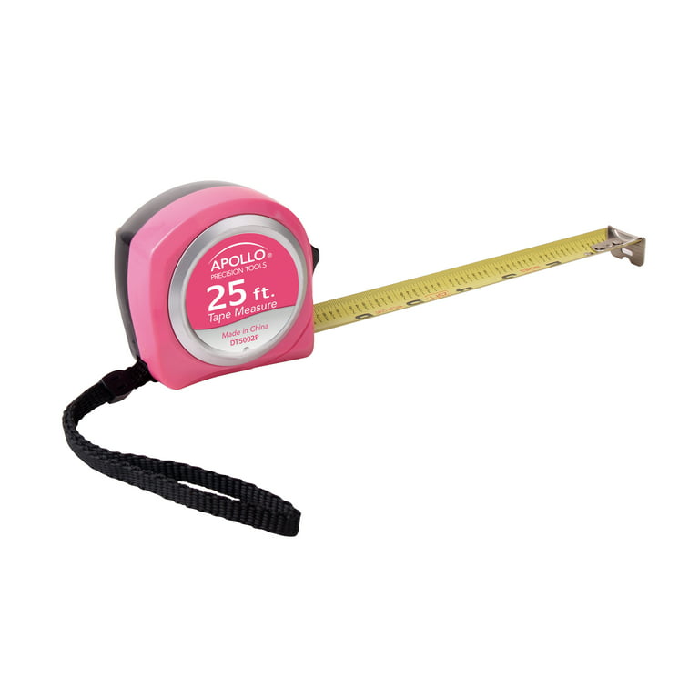 Apollo Tools 25 DT5002P Tape Measure Pink