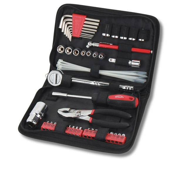 APOLLO TOOLS 56 Piece Metric Auto Tool Set In Zipper Case - DT9775