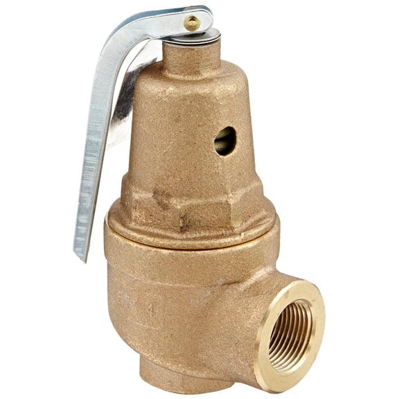 Apollo Valve 10-600 Series Bronze Safety Relief Valve, ASME Hot Water, 100 psi Set Pressure, 3/4" NPT Female CA3
