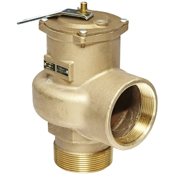 Apollo Valve 14-200 Series Bronze Safety Relief Valve, ASME Steam, 15 psi Set Pressure, 2" NPT Male x Female CA3