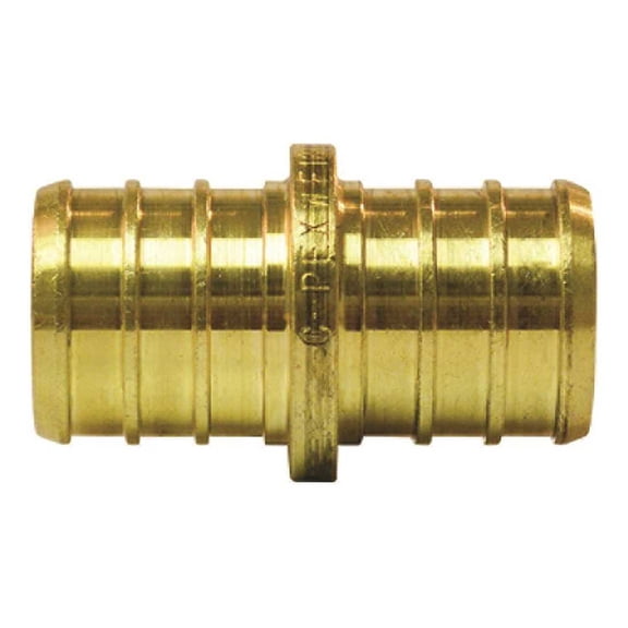 Apollo APXC3410PK ApolloPEX Series Coupling, 3/4 in, Barb, Brass, 200 psi Pressure - pack of 10