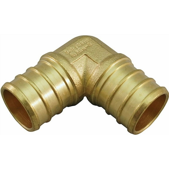 Apollo APXE3410PK ApolloPEX Series Pipe Elbow, 3/4 in, Barb, 90 deg Angle, Brass, 200 psi Pressure - pack of 10