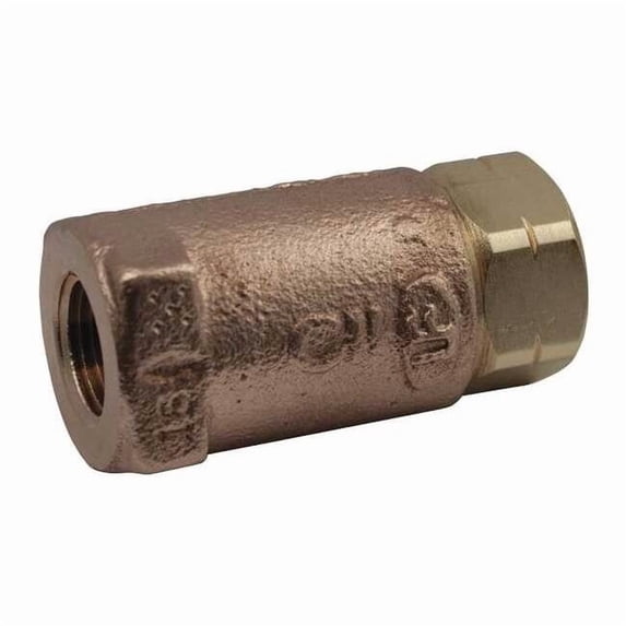 Apollo Valves 1/2" FNPT Lead Free Bronze Ball Cone Check Valve 61LF50301