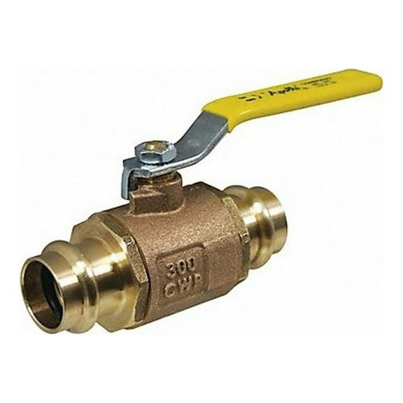 Apollo Valves Manual 2-Way Ball Valve,Press,Brass 77W10801A