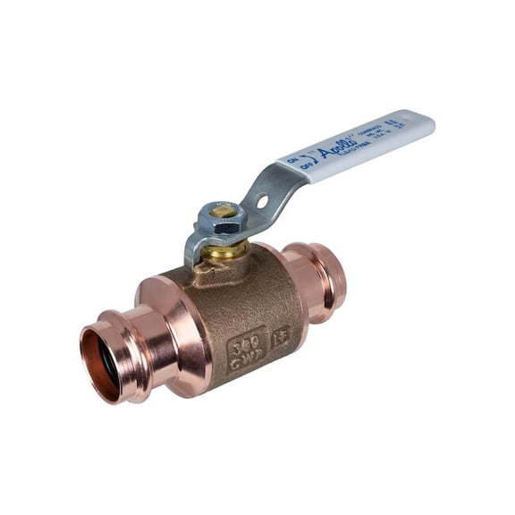 Apollo Valves Manual 2-Way Ball Valve,Press,Bronze 77WCLF10301