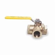 Apollo Valves 1/2 FNPT Bronze Ball Valve 3-Way 7060301