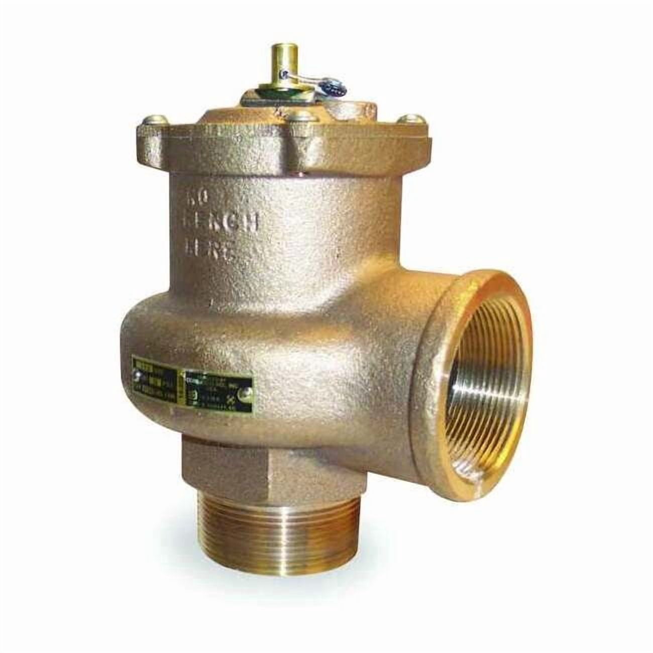 Apollo Valves Safety Relief Valve, 2-1/2In, 15psi, Bronze 1420608 ...