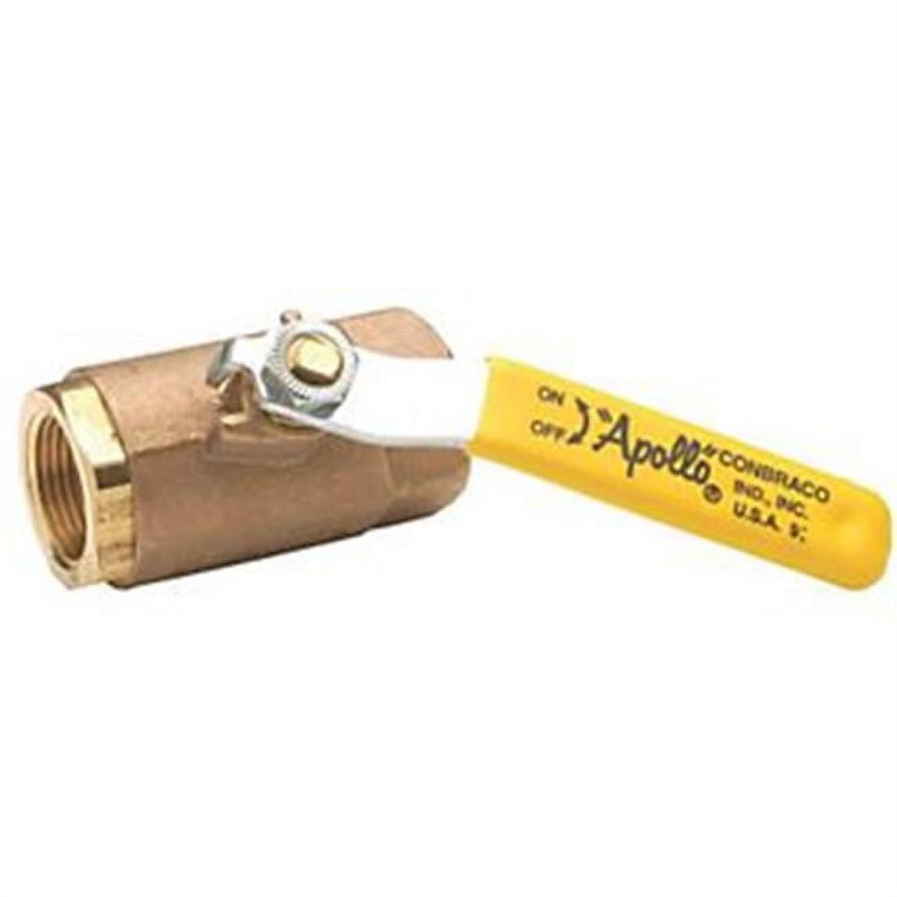 Apollo Valves Threaded Standard Port Bronze Ball Valve, 1/2 In., Lead