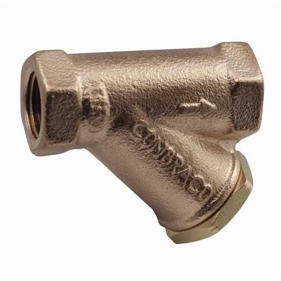 Y Strainer, 3/4" Pipe, MNPT x FNPT, Lead Free Bronze, 400 psi at 210 Degrees F WOG