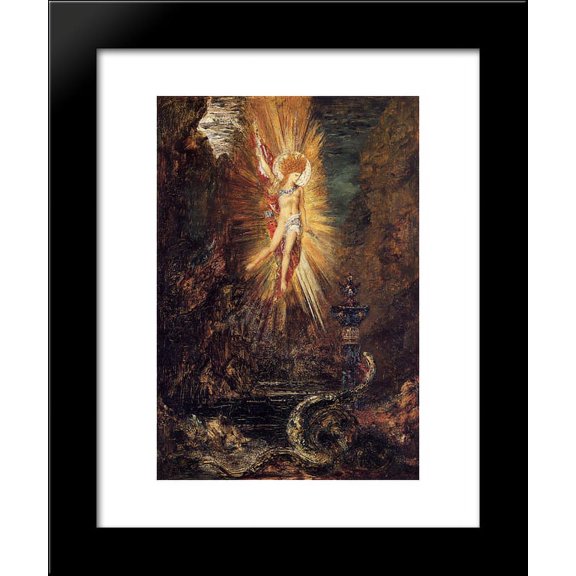 Apollo Vanquishing the Serpent Python 20x24 Framed Art Print by Moreau, Gustave