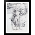 thumbnail image 1 of Apollo With The Solar Disc And Diana Trying To Shield Herself From The Rays With Her Uplifted Hand 28x38 Large Black Wood Framed Print Art by Albrecht Durer, 1 of 2