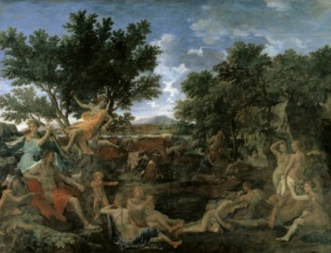 Apollo and Daphne 1664 Nicolas Poussin (1594-1665French) Oil on canvas Muse du Louvre Paris Canvas Art - Nicolas Poussin (18 x 24)