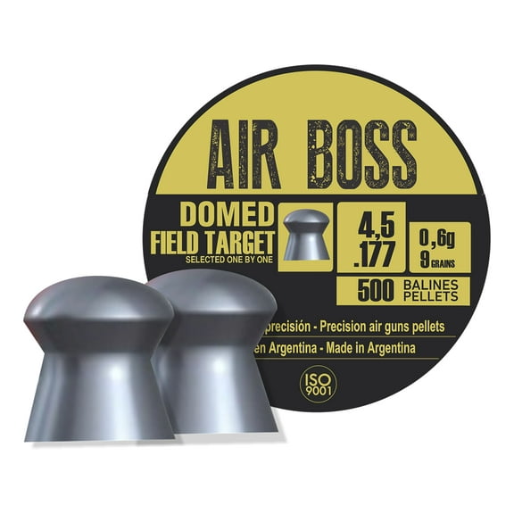 Apolo Air Boss Field Target Domed Air Gun Pellets 177 Caliber 9 Grain 4.5mm 500PK