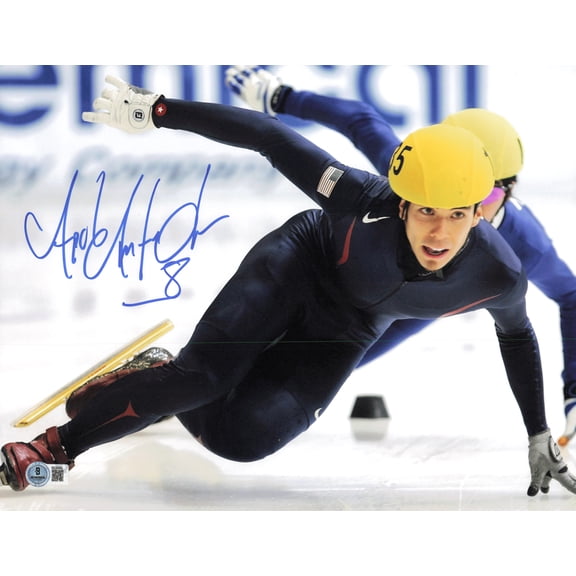 Apolo Anton Ohno Autographed 11x14 Photo Team USA Beckett BAS QR #BS30493