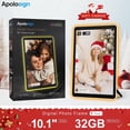 thumbnail image 1 of ApoloSign 10.1" Frameo Digital Picture Frame, Wifi Neon Light Digital Photo Frame, 1280 * 800 HD IPS Touch Screen Smart Photo Frame, Auto-Rotate, Share Picture Video, 2025 New Year Gift, For Mom, 1 of 10
