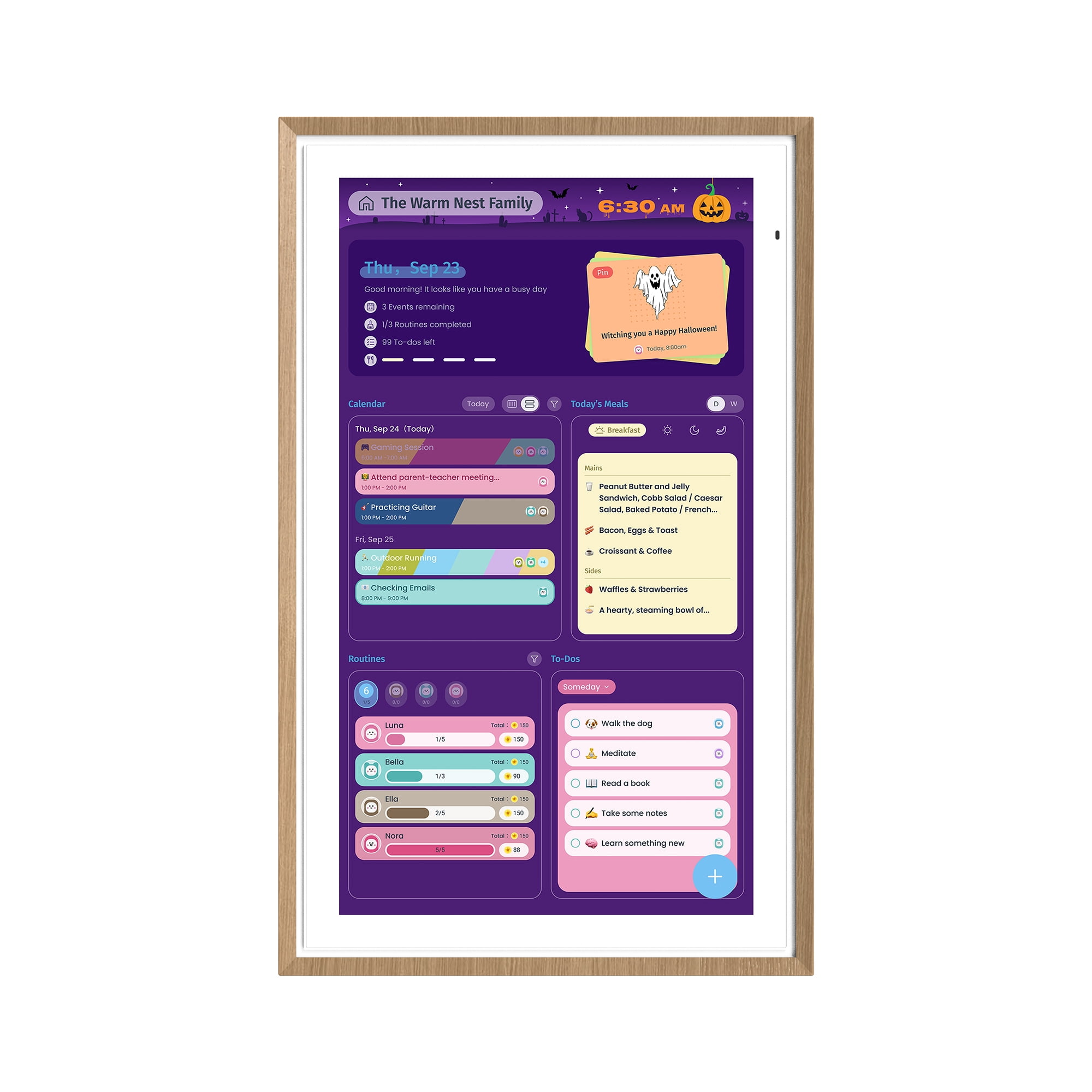 ApoloSign 15.6 inch Digital Calendar, Dual-Mode Smart Wall Calendar