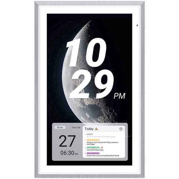 ApoloSign 27 inch Digital Calendar, Dual-Mode Smart Wall Planner & Interactive Display Electronic Touchscreen Chore Chart for Family Schedules, Sync Calendars, No Subscription (Gray)