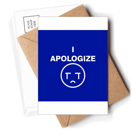 Apologize Sorry Look Grievance Postcards Envelopes Blank Note Cards Mailing