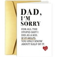 thumbnail image 1 of Apology Greeting Card for Dad - Funny Sorry Card - Perfect for Birthdays or Just Because, 1 of 3
