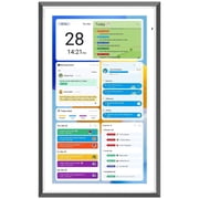 Apolosign 21.5-inch Smart Digital Calendar & Home Hub - Dual-Mode Family Wall Planner, One-Touch Privacy Photo Shield, Auto-Sync Google/iCloud, Meal & Chore Tracker, Message Board, Black
