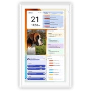 Apolosign 21.5-inch Smart Digital Calendar & Home Hub - Dual-Mode Family Wall Planner, One-Touch Privacy Photo Shield, Auto-Sync Google/iCloud, Meal & Chore Tracker, Message Board, White