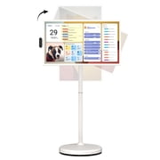 ApoloSign 32-inch FHD Smart Portable TV with Rolling Stand, Touchscreen Mobile Monitor on Wheels, 15000mAh Battery Android 16 OS with EDLA Certification, Rotatable Screen for Home Learning & Hub