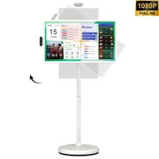 ApoloSign 32 Smart Portable TV 2nd Gen, 1080p FHD Touchscreen Rolling Monitor, Android 16, EDLA-Certified, 16GB RAM, 128GB ROM, 15000mAh Battery, Full Swivel Rotation & Voice Remote