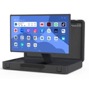 Apolosign PackGo 27 Portable Smart Touchscreen TV, 1080P FHD Briefcase Style Monitor with 6-Hour Battery, Android OS, 90  Rotation, 40W Speakers for Camping, Gaming and Outdoor Events, Gray