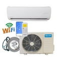 thumbnail image 1 of ApooDr ASF16-24H4B ApooDr 24,000 BTU 16.7 SEER2, 230-Volt, 1200-Sq.Ft Ductless Mini Split AC with Heat Pump, Wi-Fi, 16Ft. Lineset, 1 of 1