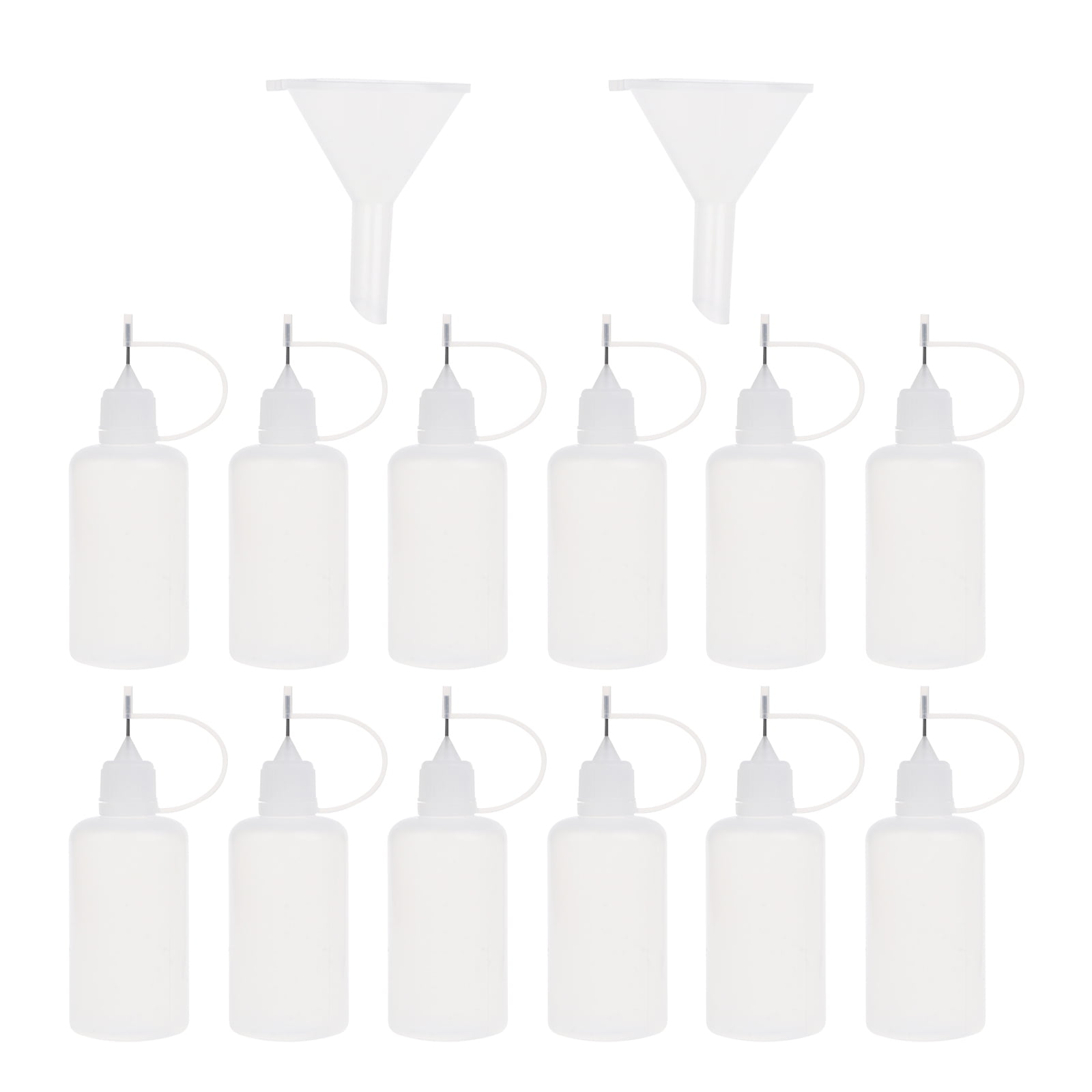 Apooke 12Pcs Fine Tip Glue Applicator Precision Bottle Needle Tip