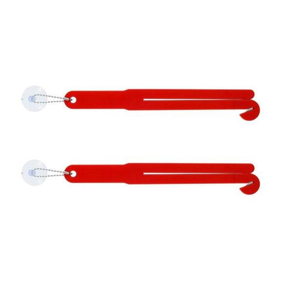 Apooke 2 Pcs Convenient Food Bag Opener with Chain and Suction Cup Reusable Plastic Food Bag Squeezer Kitchen Tool Easy to Use