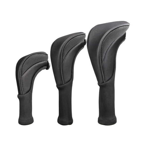 Apooke 3 Pack Golf Club for Head Covers for Woods Long Cover Driver Hybrid Fairway Golf Headcovers Set with Interchangeable No.