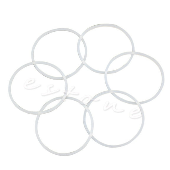 Apooke 6Pcs New Replacement Gaskets Rubber Seal Ring For Magic Bullet Flat/for Cross Bl