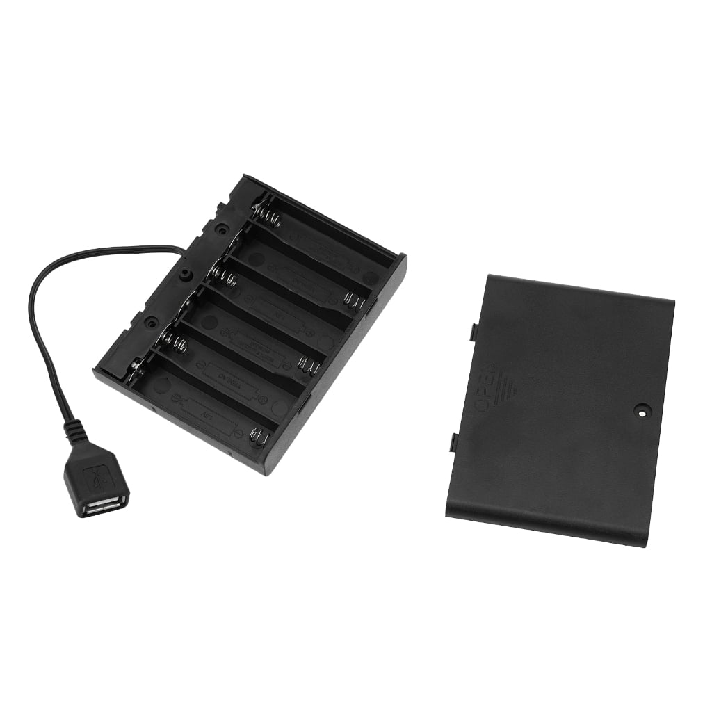 Aa Computer Case Apooke AA Battery Case 2/3/4/6/8 Slot USB AA Battery Case Box USB ...
