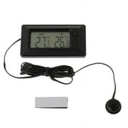 Apooke Auto Car LCD Digital Display Thermometer with 1.5m Cable Work with 1.5m Cable Vehicles for Car Houses Offices Workshops