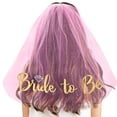 thumbnail image 1 of Apooke Bachelorette Party Veil Bride To- Be Veil Bride Veil For Wedding Bridal Shower Veil Short Wedding Veil with Comb, 1 of 20