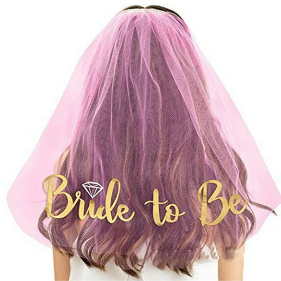 Apooke Bachelorette Party Veil Bride To- Be Veil Bride Veil For Wedding Bridal Shower Veil Short Wedding Veil with Comb
