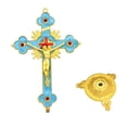 thumbnail image 1 of Apooke Beautiful Metal Crucifix Model Small Statue with Base Perfect for Home Catholic Decor, Fine Craftsmanship Table Decors, 1 of 20