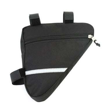 Apooke Bike Triangle Frame Bag, Waterproof Bicycles Front Handlebar Bag Strap-On Saddle Bag Cycling Pouch Bike Storage Tube Bag