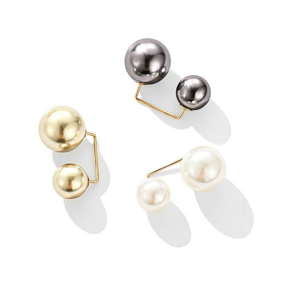 Apooke Brooch Pin Set Women's Small Brooch Pearl Rhinestones Lapel Pins Sweater Shirt Fixed Clothes Decoration Accessories Gift