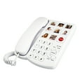 Apooke Button Landline Telephone for Elderly Hands Freely Speaking
